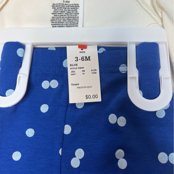 Baby Whale Print Hoodie & Bottom Set Christian Robinson X Target-Cream/Blue. NEW - Picture 6 of 13